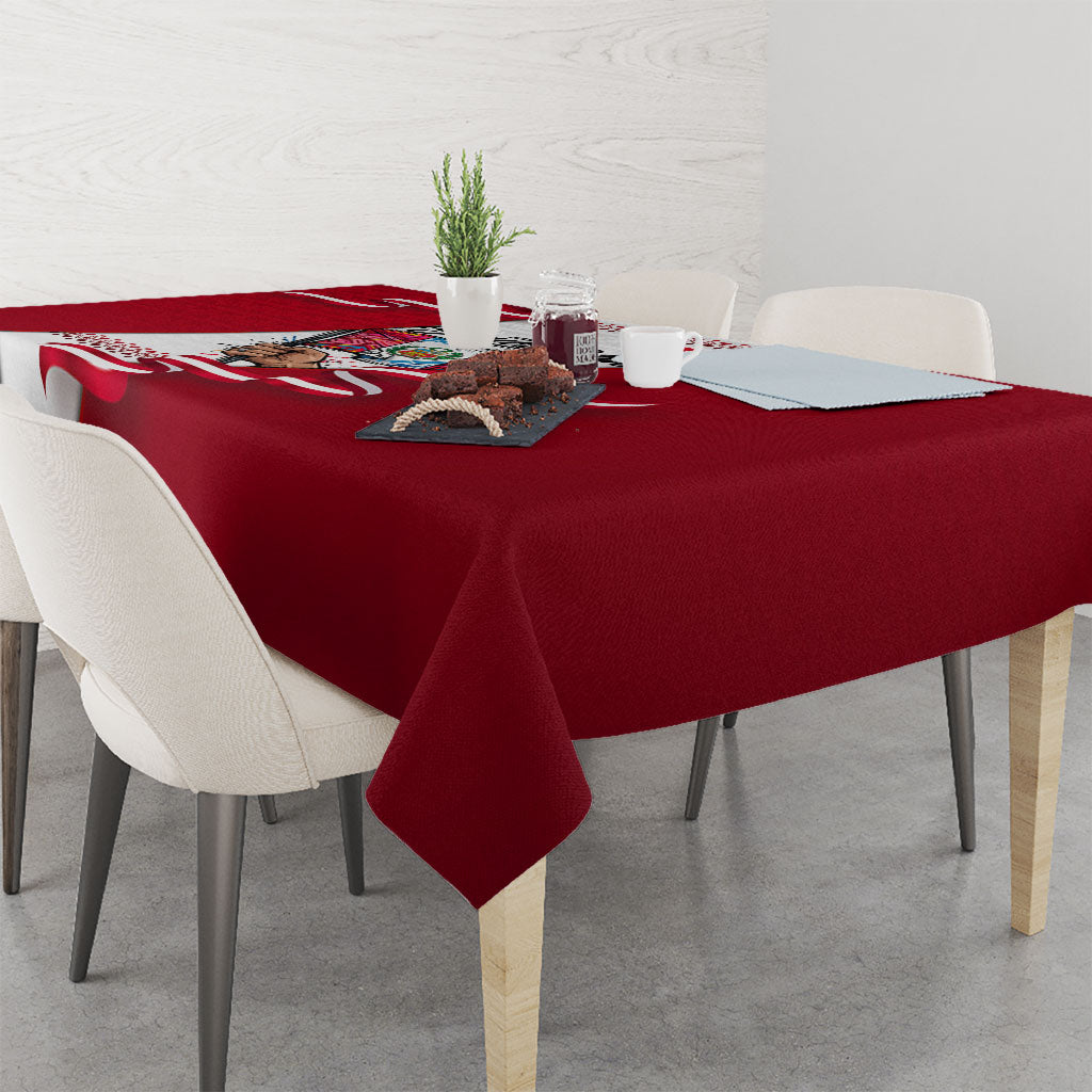 Somos Peru Independence Day Tablecloth Inti Sun God Andean Condor Tribal