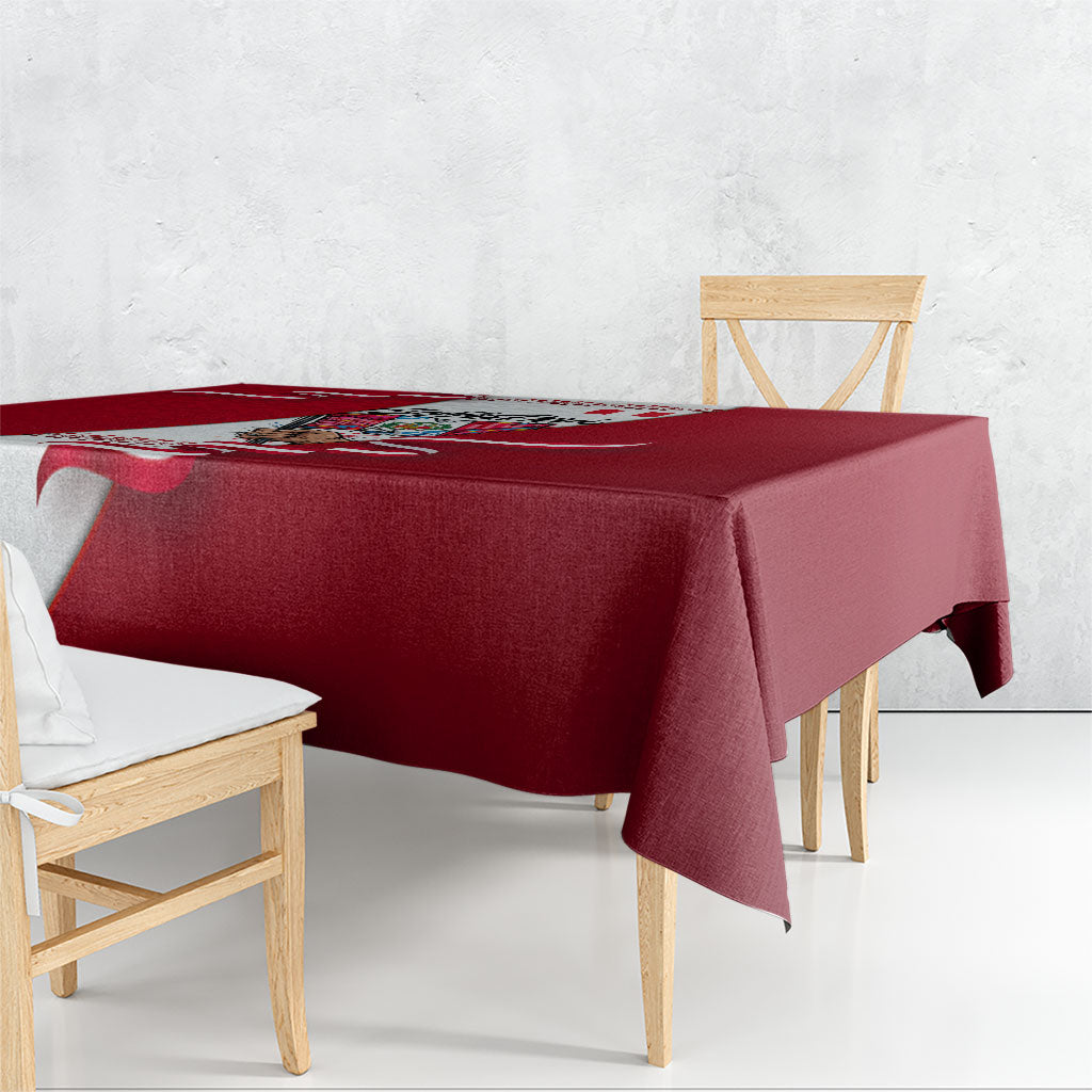 Somos Peru Independence Day Tablecloth Inti Sun God Andean Condor Tribal