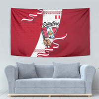Somos Peru Independence Day Tapestry Inti Sun God Andean Condor Tribal