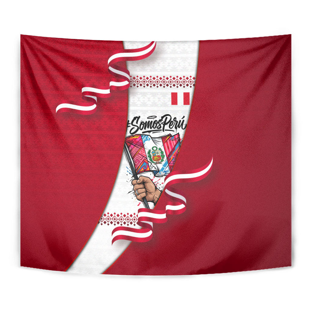 Somos Peru Independence Day Tapestry Inti Sun God Andean Condor Tribal