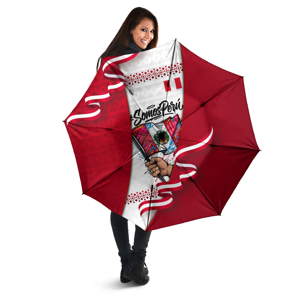 Somos Peru Independence Day Umbrella Inti Sun God Andean Condor Tribal