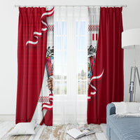 Somos Peru Independence Day Window Curtain Inti Sun God Andean Condor Tribal