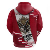 Somos Peru Independence Day Zip Hoodie Inti Sun God Andean Condor Tribal
