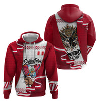 Somos Peru Independence Day Zip Hoodie Inti Sun God Andean Condor Tribal