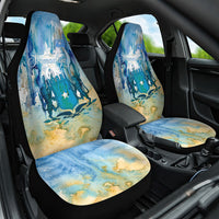 Somalia Liberation Unity Car Seat Cover Soomaaliya Script Peace Dove Watercolor