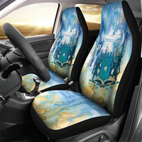 Somalia Liberation Unity Car Seat Cover Soomaaliya Script Peace Dove Watercolor