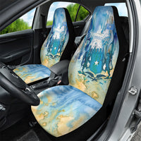 Somalia Liberation Unity Car Seat Cover Soomaaliya Script Peace Dove Watercolor