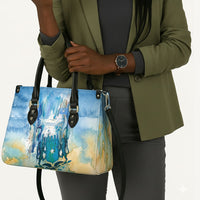 Somalia Liberation Unity Leather Bag Soomaaliya Script Peace Dove Watercolor