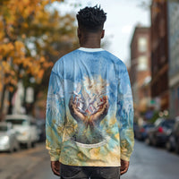 Somalia Liberation Unity Long Sleeve Shirt Soomaaliya Script Peace Dove Watercolor