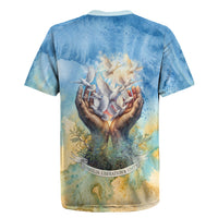 Somalia Liberation Unity Rugby Jersey Soomaaliya Script Peace Dove Watercolor