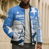 Somalia Independence Day 1960 Bomber Puffer Jacket Somali Coat Of Arms Star - Land Of The Brave