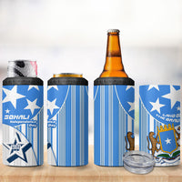 Somalia Independence Day 1960 4 in 1 Can Cooler Tumbler Somali Coat Of Arms Star - Land Of The Brave