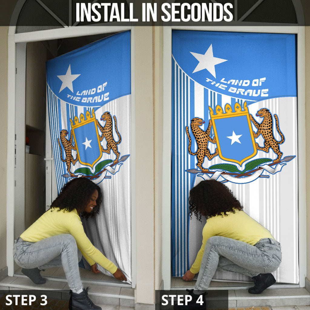 Somalia Independence Day 1960 Door Cover Somali Coat Of Arms Star - Land Of The Brave