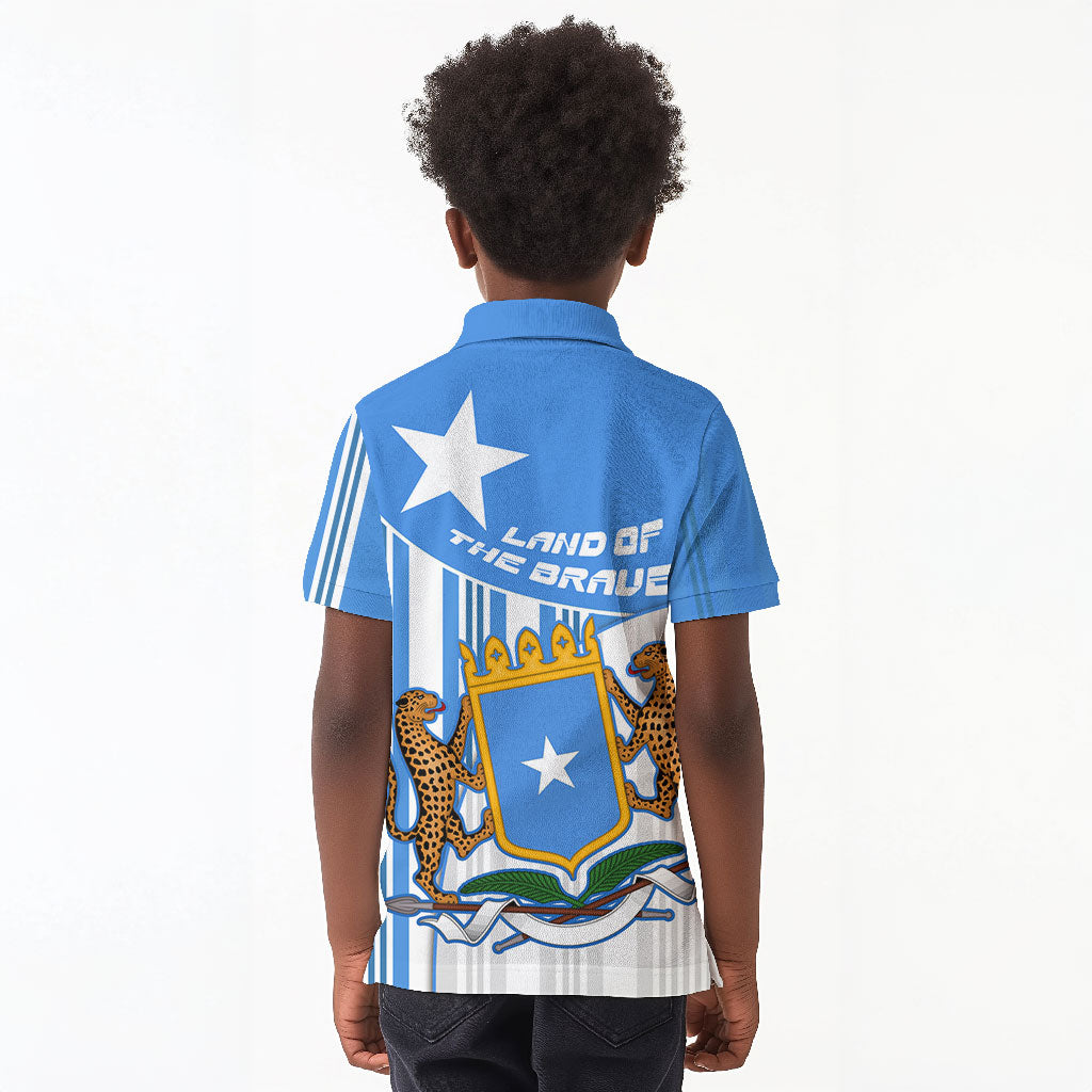 Somalia Independence Day 1960 Kid Polo Shirt Somali Coat Of Arms Star - Land Of The Brave