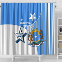 Somalia Independence Day 1960 Shower Curtain Somali Coat Of Arms Star - Land Of The Brave