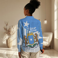Somalia Independence Day 1960 Women Casual Shirt Somali Coat Of Arms Star - Land Of The Brave