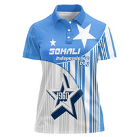 Somalia Independence Day 1960 Women Polo Shirt Somali Coat Of Arms Star - Land Of The Brave