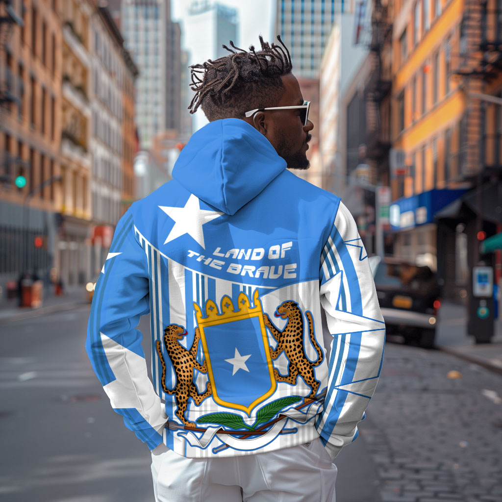 Somalia Independence Day 1960 Zip Hoodie Somali Coat Of Arms Star - Land Of The Brave