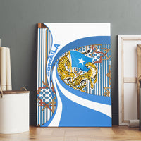 Somalia Freedom Independence Canvas Wall Art Leopard Flag Power Fist