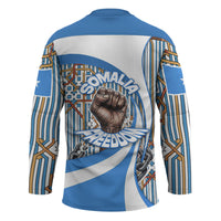 Somalia Freedom Independence Hockey Jersey Leopard Flag Power Fist