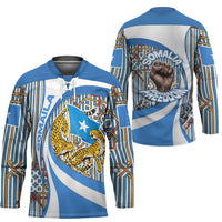 Somalia Freedom Independence Hockey Jersey Leopard Flag Power Fist
