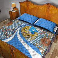 Somalia Freedom Independence Quilt Bed Set Leopard Flag Power Fist