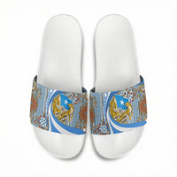 Somalia Freedom Independence Slide Sandals Leopard Flag Power Fist