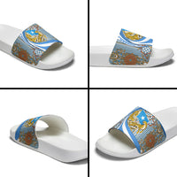 Somalia Freedom Independence Slide Sandals Leopard Flag Power Fist