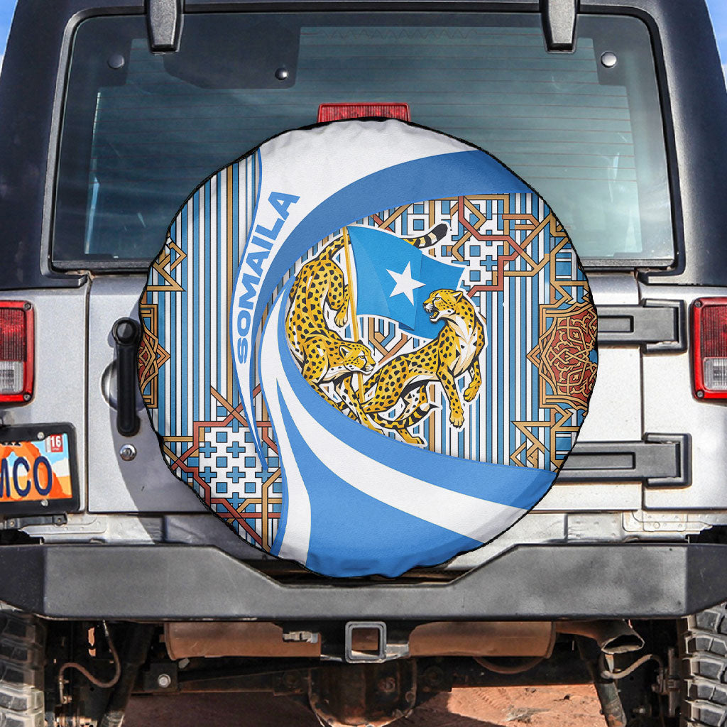 Somalia Freedom Independence Spare Tire Cover Leopard Flag Power Fist