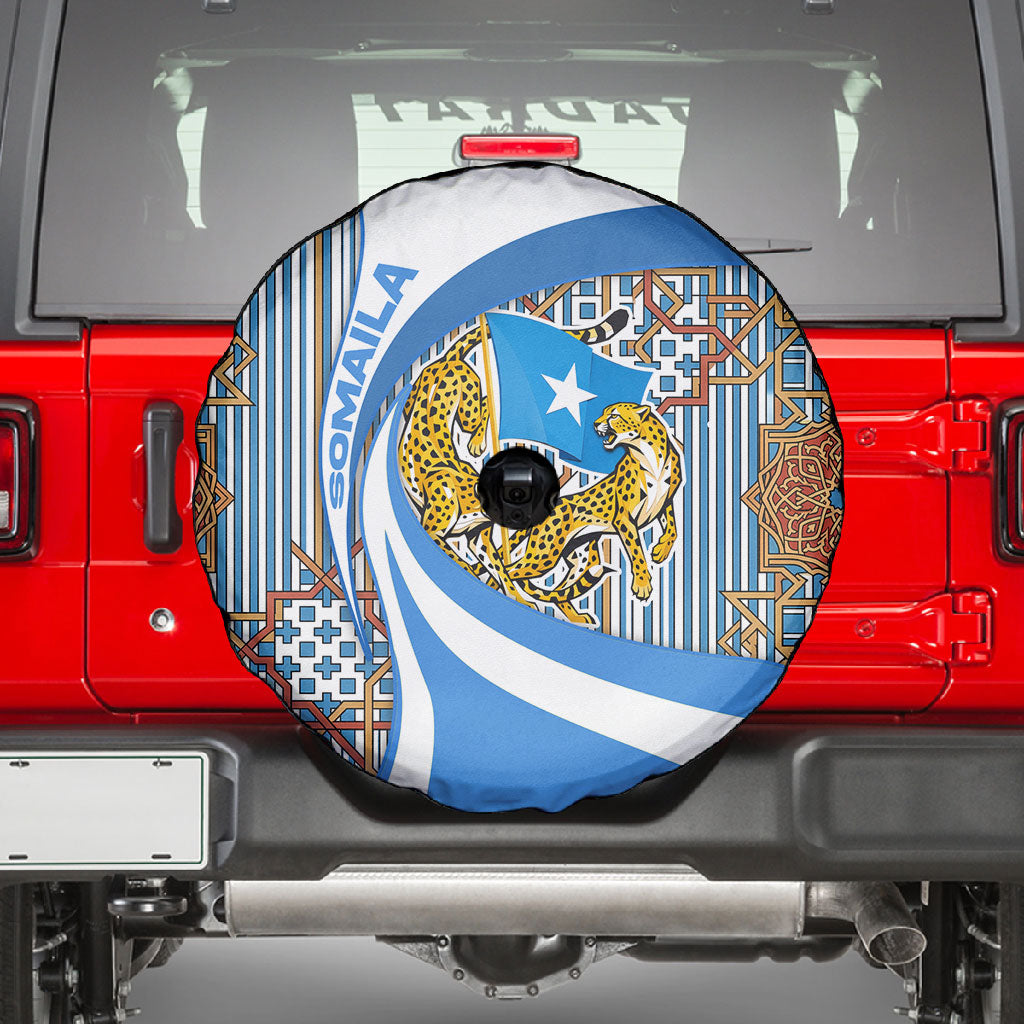 Somalia Freedom Independence Spare Tire Cover Leopard Flag Power Fist