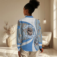 Somalia Freedom Independence Women Casual Shirt Leopard Flag Power Fist