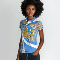 Somalia Freedom Independence Women Polo Shirt Leopard Flag Power Fist