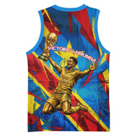 DR Congo Patrice Lumumba Football Victory Basketball Jersey African Pride Leopard And Flag