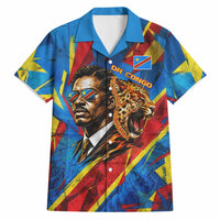 DR Congo Patrice Lumumba Football Victory Hawaiian Shirt African Pride Leopard And Flag
