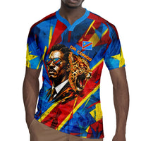 DR Congo Patrice Lumumba Football Victory Rugby Jersey African Pride Leopard And Flag