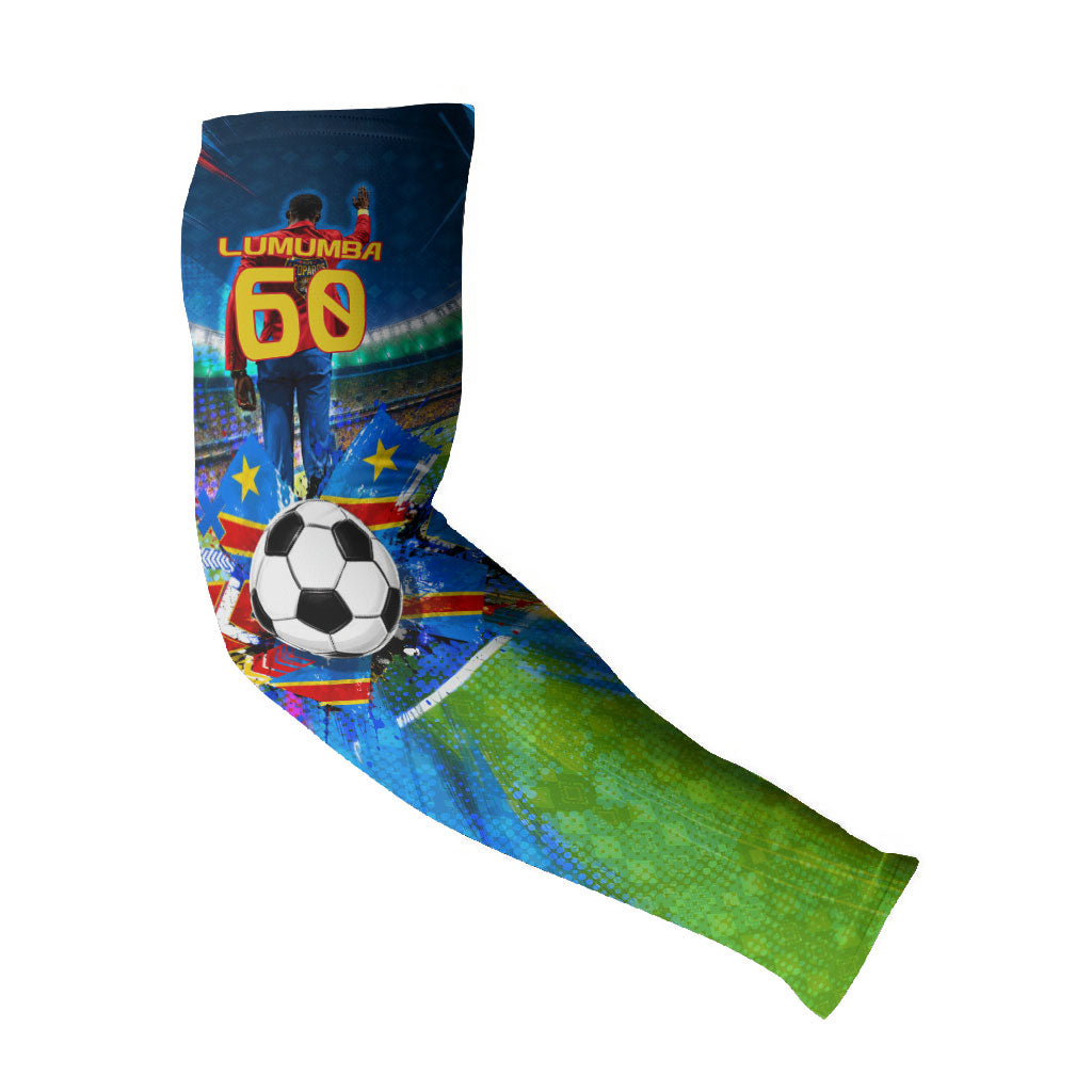 DR Congo Patrice Lumumba Arm Sleeves Kinshasa Stadium Flag - King Of Kinshasa Football