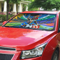 DR Congo Patrice Lumumba Auto Sun Shade Kinshasa Stadium Flag - King Of Kinshasa Football