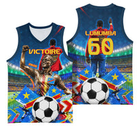 DR Congo Patrice Lumumba Basketball Jersey Kinshasa Stadium Flag - King Of Kinshasa Football