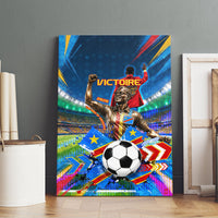 DR Congo Patrice Lumumba Canvas Wall Art Kinshasa Stadium Flag - King Of Kinshasa Football