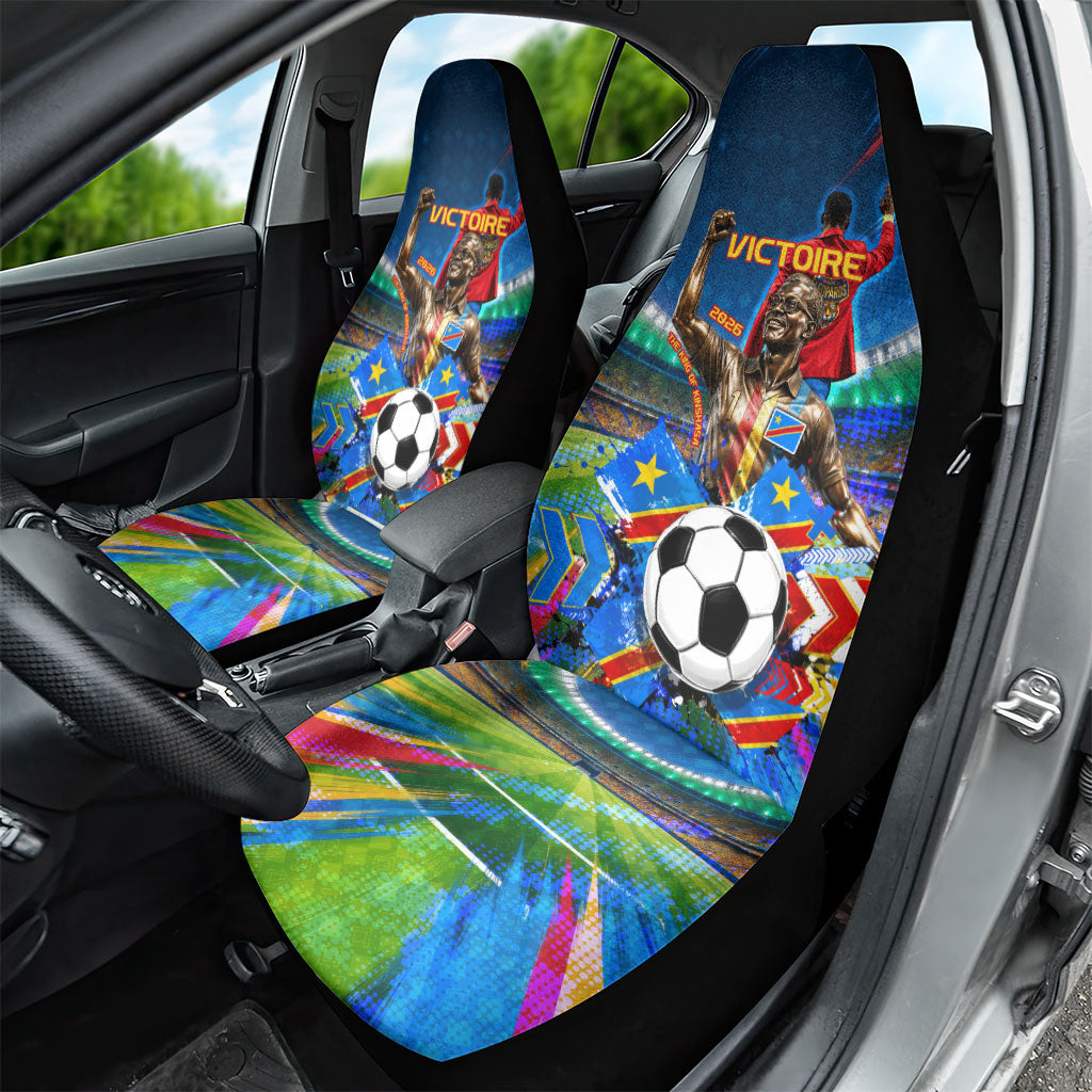 DR Congo Patrice Lumumba Car Seat Cover Kinshasa Stadium Flag - King Of Kinshasa Football