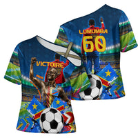DR Congo Patrice Lumumba Cross Shoulder Shirt Kinshasa Stadium Flag - King Of Kinshasa Football