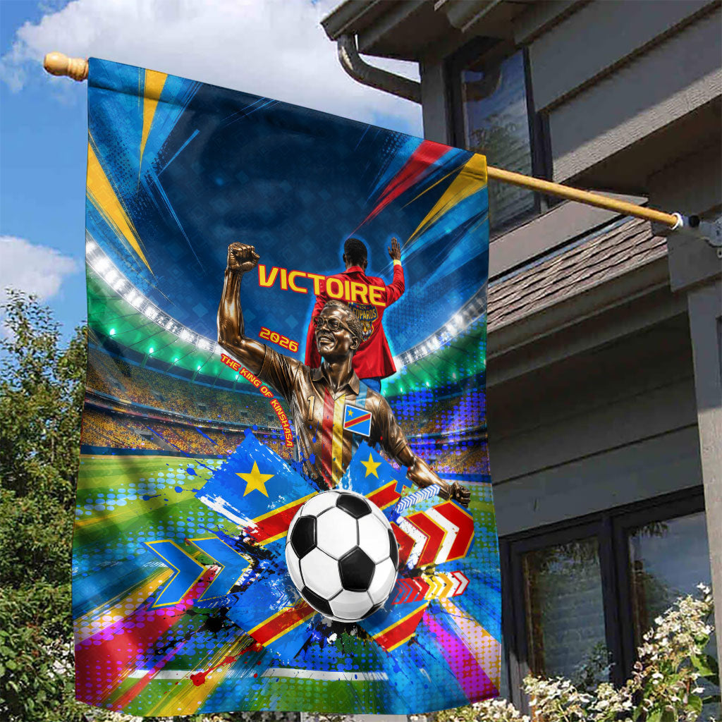 DR Congo Patrice Lumumba Garden Flag Kinshasa Stadium Flag - King Of Kinshasa Football