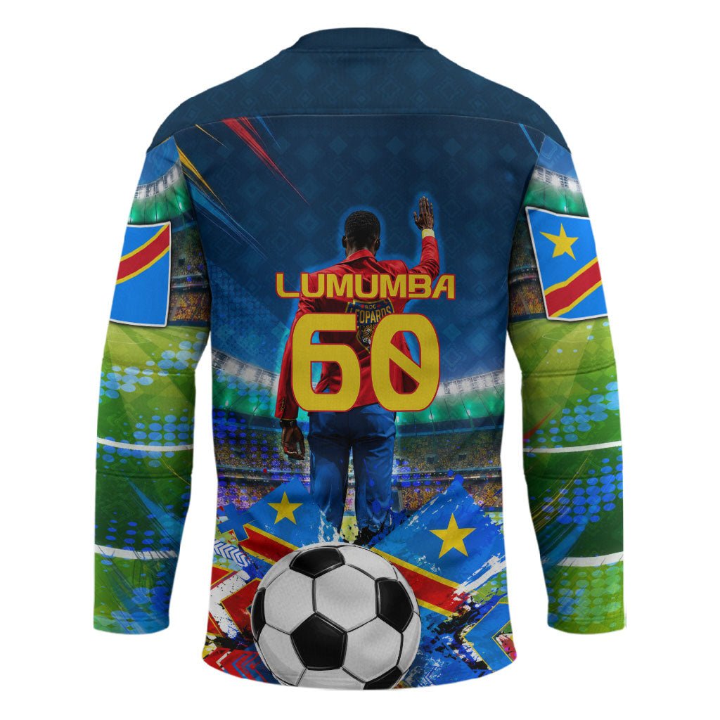 DR Congo Patrice Lumumba Hockey Jersey Kinshasa Stadium Flag - King Of Kinshasa Football