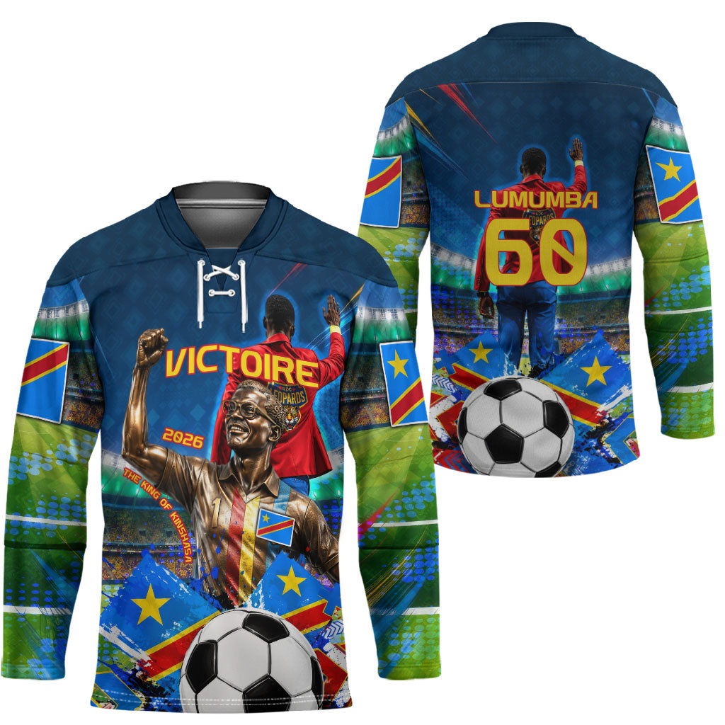 DR Congo Patrice Lumumba Hockey Jersey Kinshasa Stadium Flag - King Of Kinshasa Football