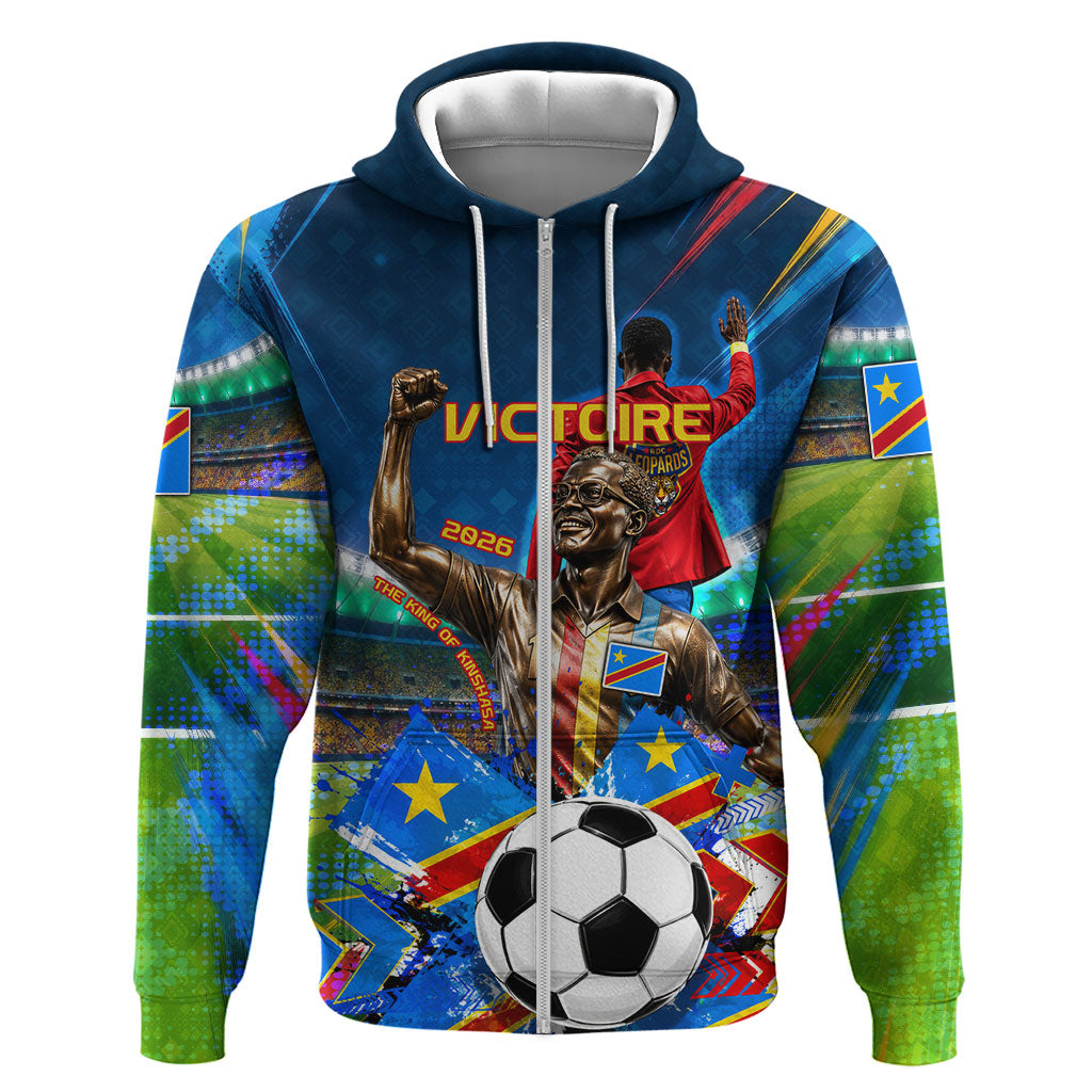 DR Congo Patrice Lumumba Hoodie Kinshasa Stadium Flag - King Of Kinshasa Football