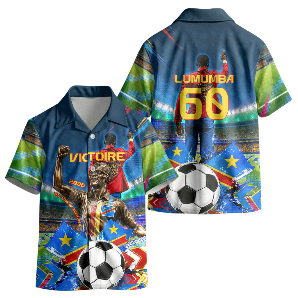 DR Congo Patrice Lumumba Kid Hawaiian Shirt Kinshasa Stadium Flag - King Of Kinshasa Football