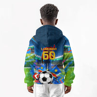 DR Congo Patrice Lumumba Kid Hoodie Kinshasa Stadium Flag - King Of Kinshasa Football