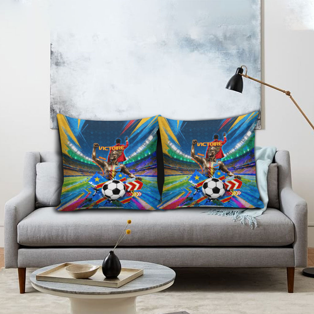DR Congo Patrice Lumumba Pillow Cover Kinshasa Stadium Flag - King Of Kinshasa Football