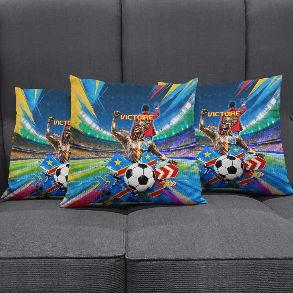 DR Congo Patrice Lumumba Pillow Cover Kinshasa Stadium Flag - King Of Kinshasa Football