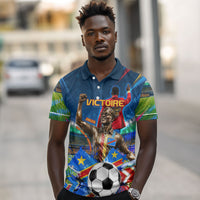 DR Congo Patrice Lumumba Polo Shirt Kinshasa Stadium Flag - King Of Kinshasa Football